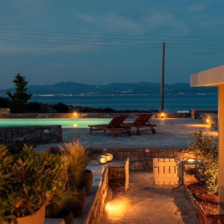 Kallirroe Deluxe Villa With Sea View And Pool Chrisi Akti (Paros) Exterior foto